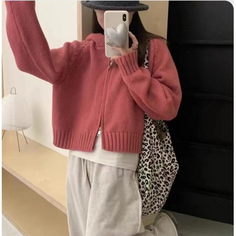 Gilet à capuche confortable pour femmes avec fermeture éclair et grandes poches Chic & Stil