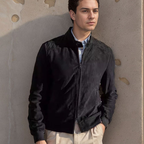 Lightweight sporty jacket for men with modern collar Amarae