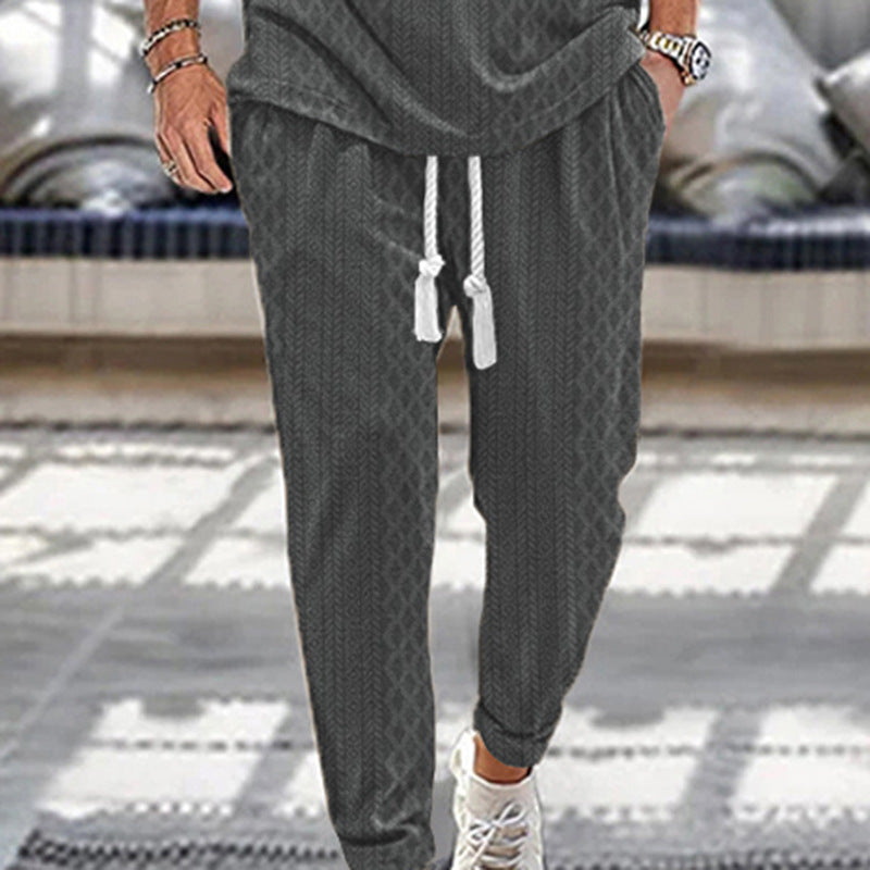 Men's sporty jogger pants with modern accents Lune London