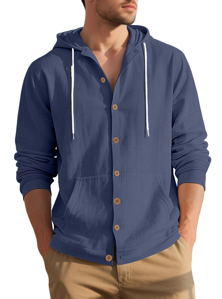 Elegant casual jacket for men with hood and practical pockets Lune London