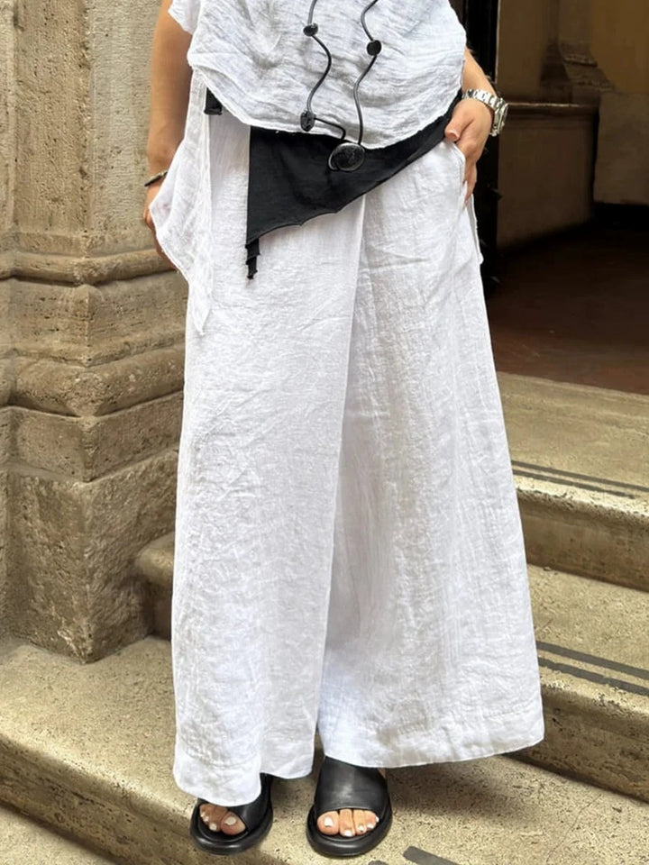 Wide linen pants for women Lune London