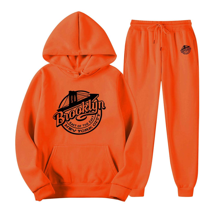 Women's leisure sweat suit with stylish Brooklyn print Chic & Stil