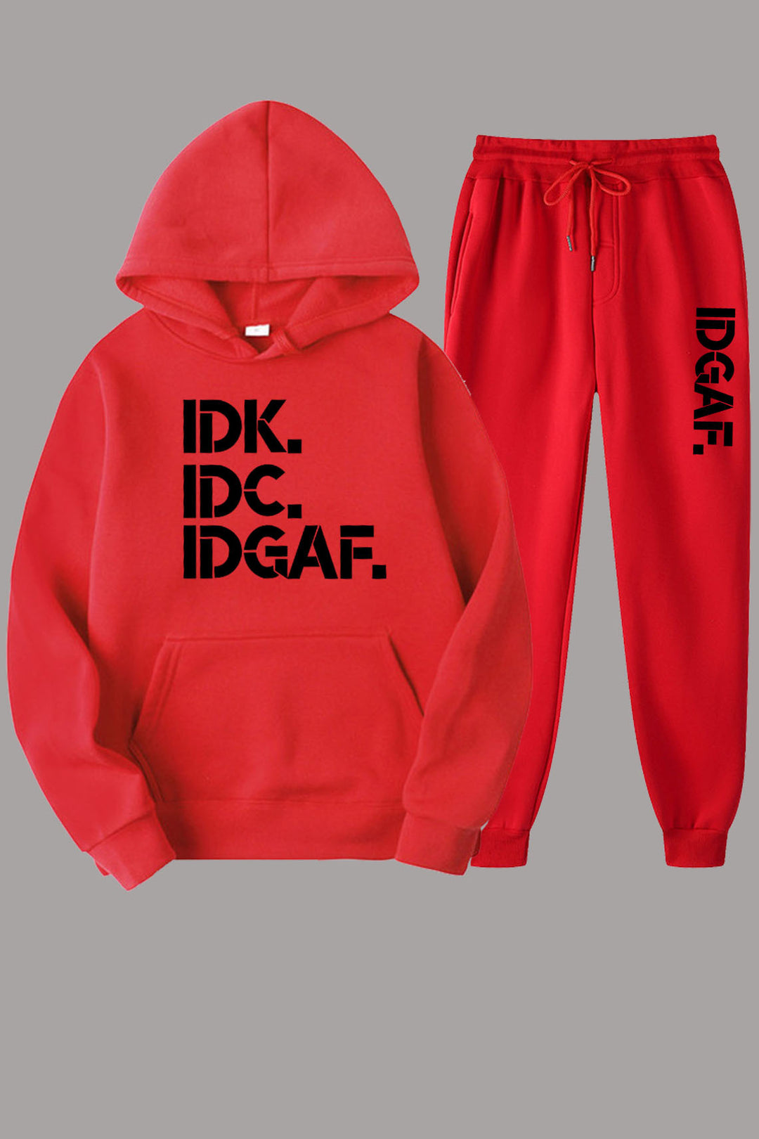 Hoodie and jogger pants set for women with an impressive slogan design Lune London