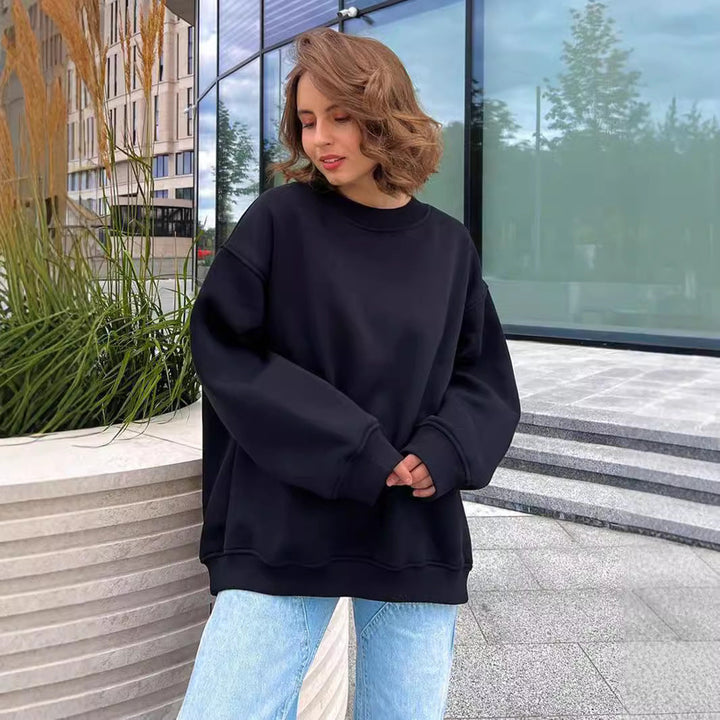 Lune London | Women's Oversized Sweatshirt In Casual Style with Oversized Sleeves and Elastic Cuffs
