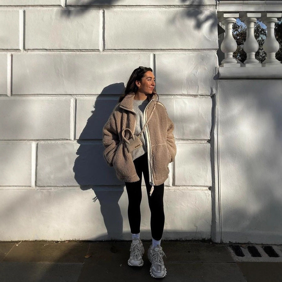 Ladies Chic and Stylish Plush Jacket