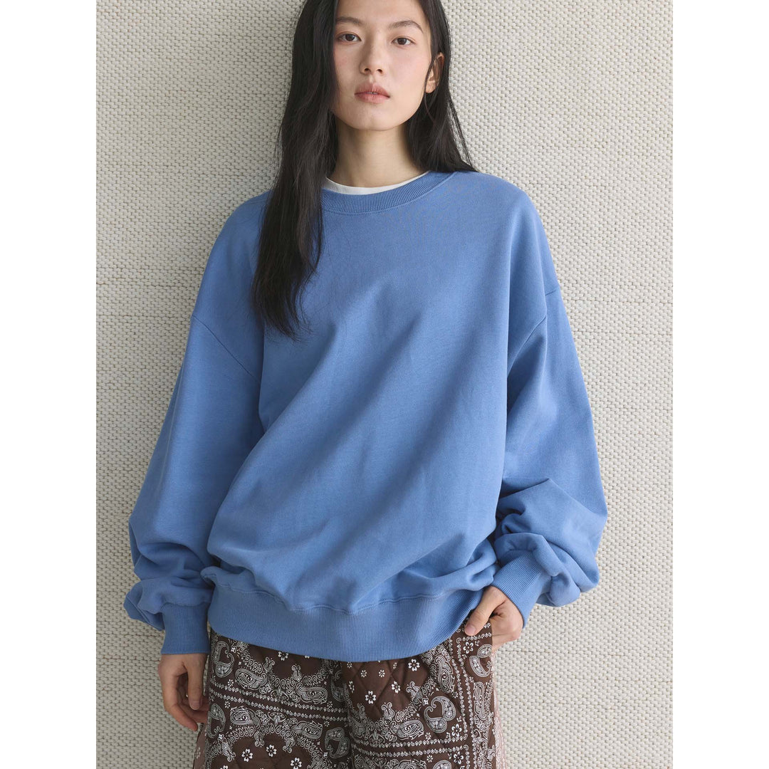 Women's Casual Oversized Sweatshirt with an extra wide cut, dropped shoulder and reinforced round neck Amarae