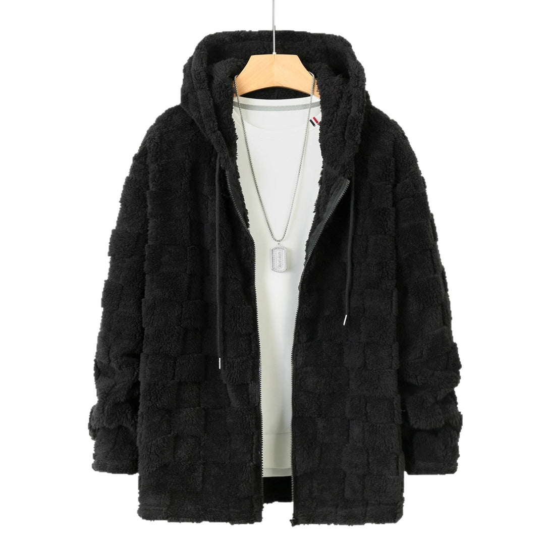 Men's fleece jacket with a structured design and a practical zipper Lune London
