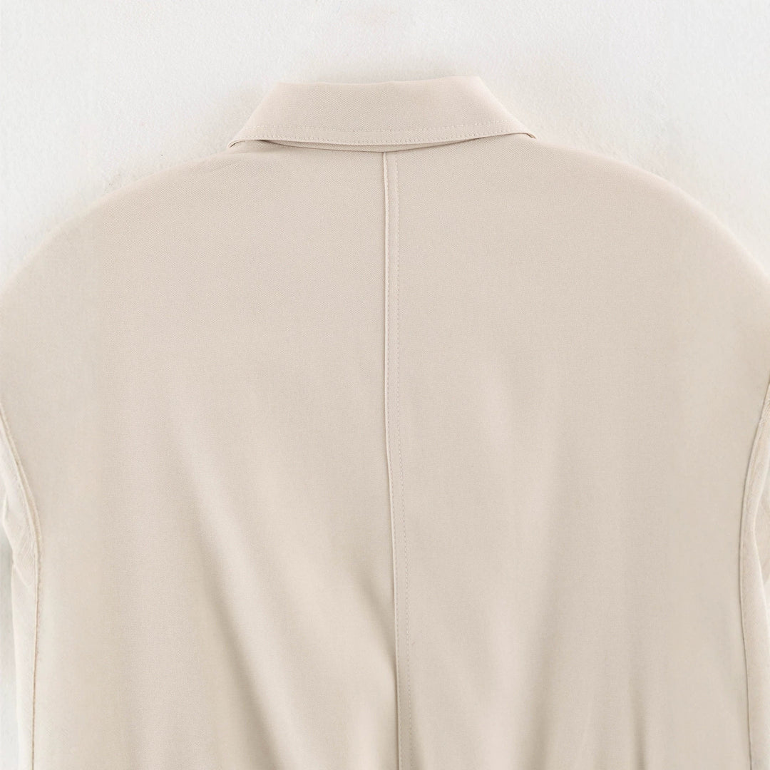 Women's Cropped Utility Jacket with Elastic Waistband and Applied Flap Pockets Amarae