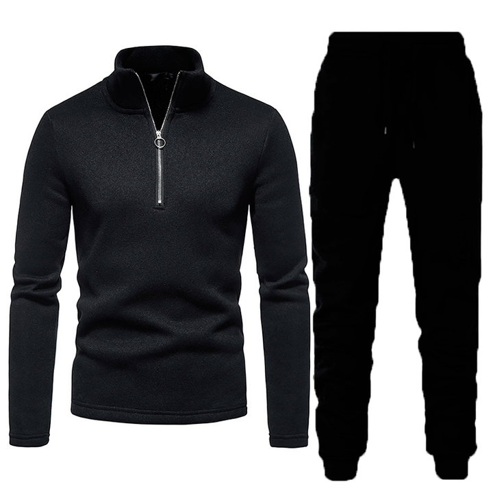 Men's fleece sports tracksuit with zip Lune London