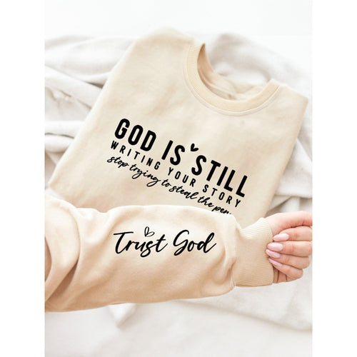 Pull femme avec imprimé inspirant et coupe décontractée Chic & Stil
