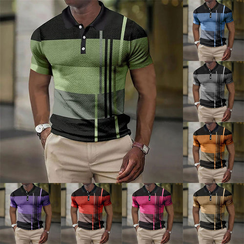 Men's polo made from modern fabric blend with unique texture details Amarae