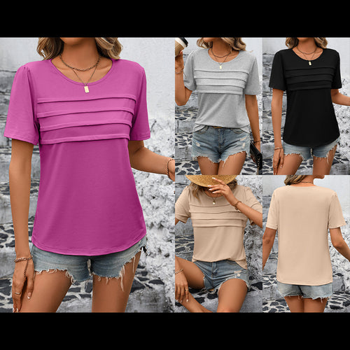 Elegant women's t-shirt with textured design Amarae