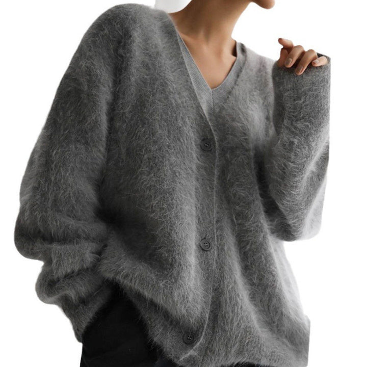 Ladies Oversized Fluffy Chic Cardigan and Style