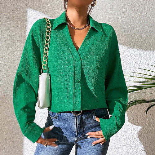 Light leisure shirt for women in textured fabric Amarae