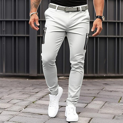 Trendy Slim-Fit Pants for Men with Zippered Pockets Amarae