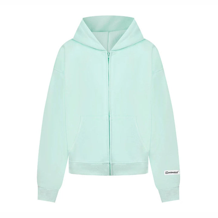 Women’s hoodie sweat jacket with full zip, kangaroo pocket and relaxed fit Amarae