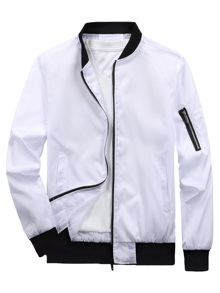 Sporty bomber jacket for men with practical zip pockets Lune London