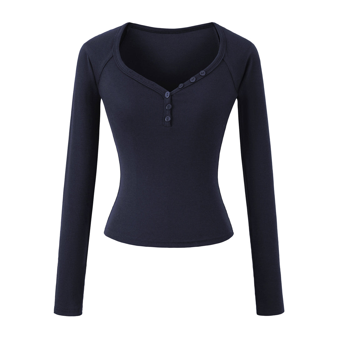 Long sleeve women's blouse with elegant button closure Lune London