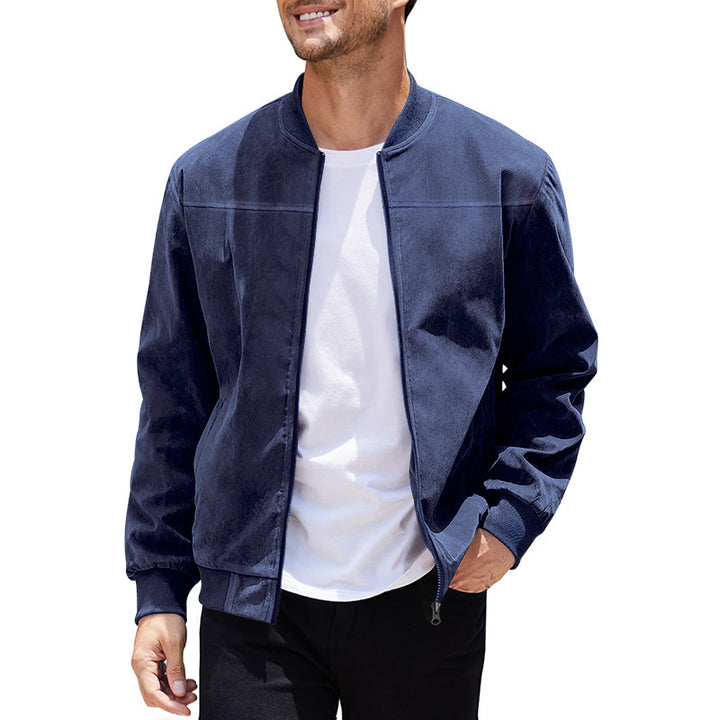 Elegant bomber jacket for men in high-quality velvet Lune London
