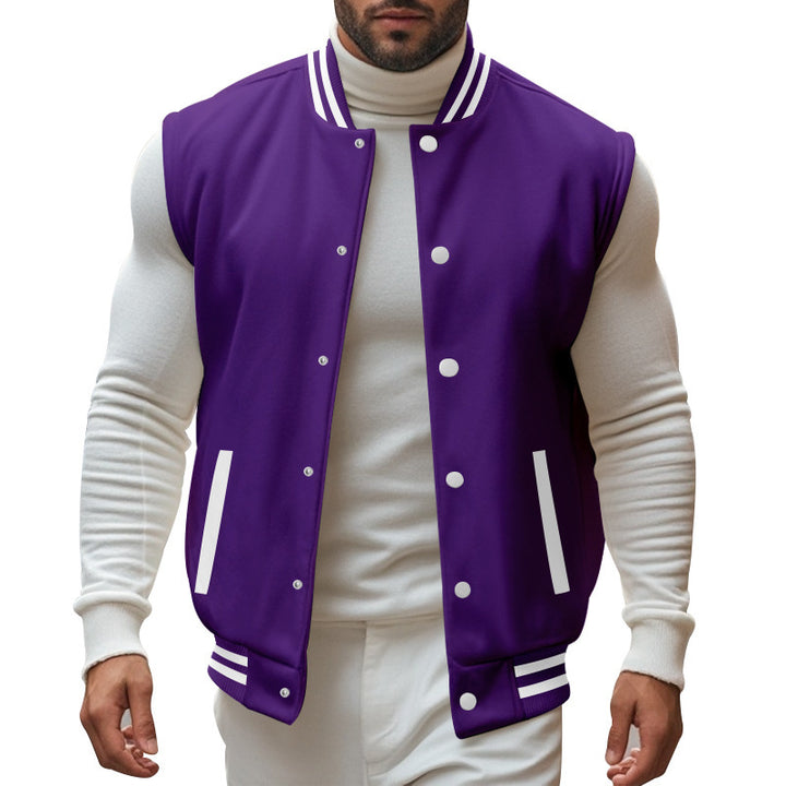 Sports jacket for men with button placket and breathable lining Lune London
