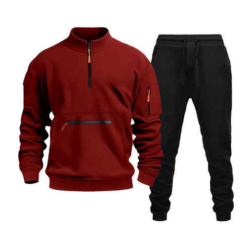 Men's sporty leisure set with practical zippered pockets and modern cut Amarae