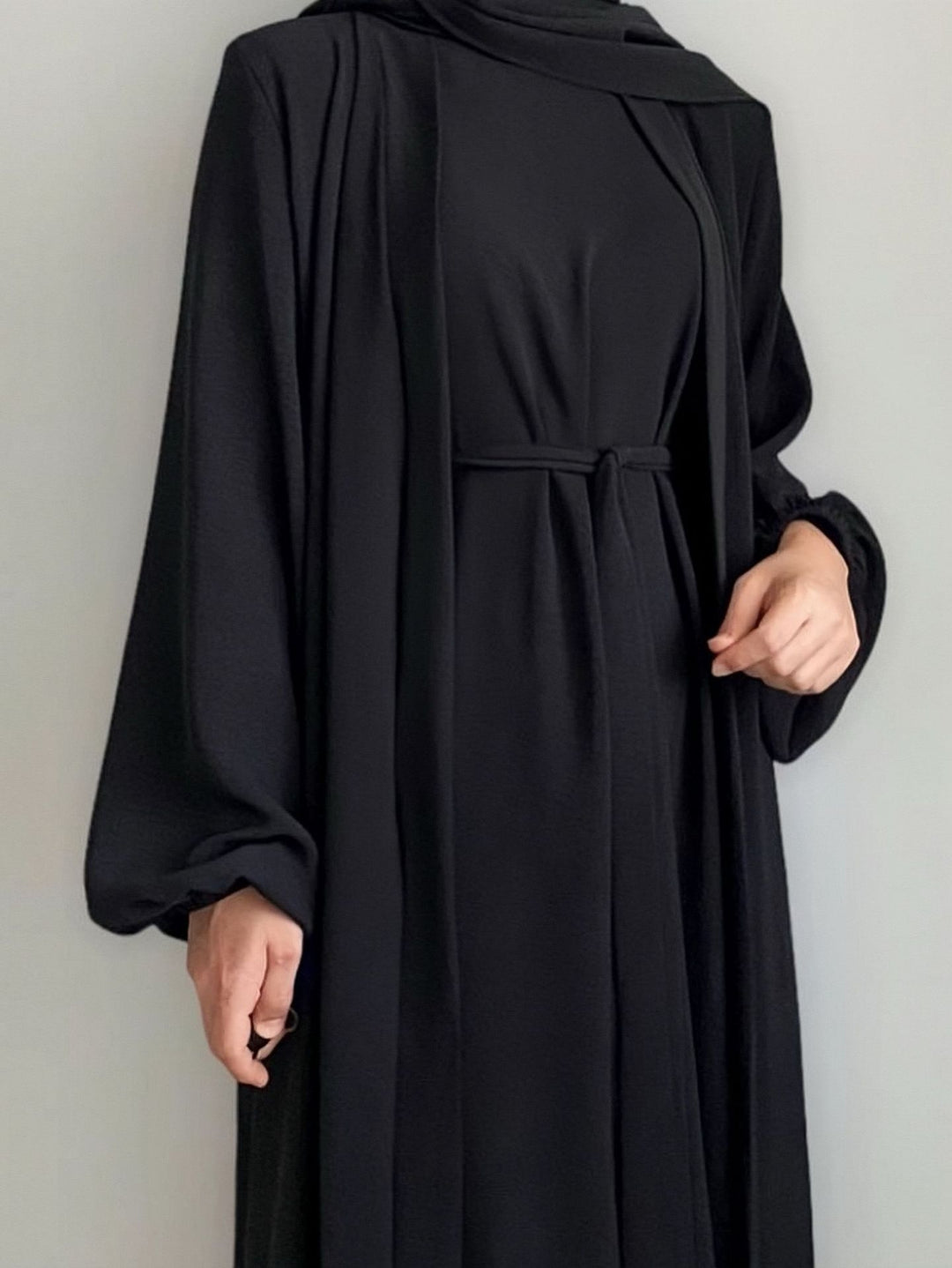 Ladies elegant Kimono dress with fitted design and long sleeves Lune London