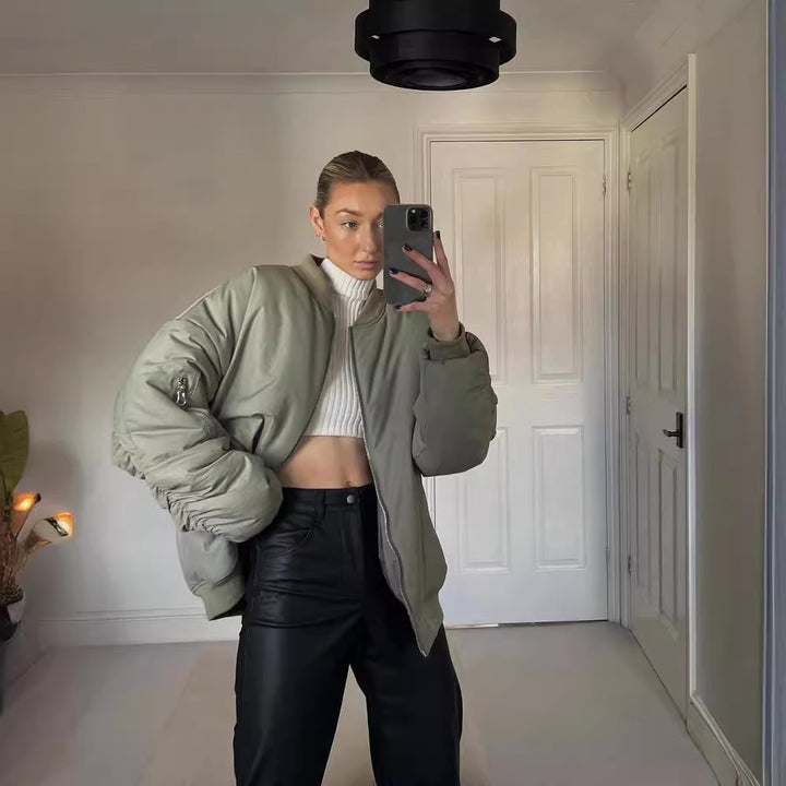 Ladies Oversize-Chic Down Jacket and Style