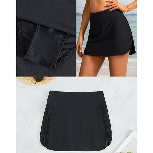 Women’s Swim Skirt with Side Slit and Elastic Waistband Amarae