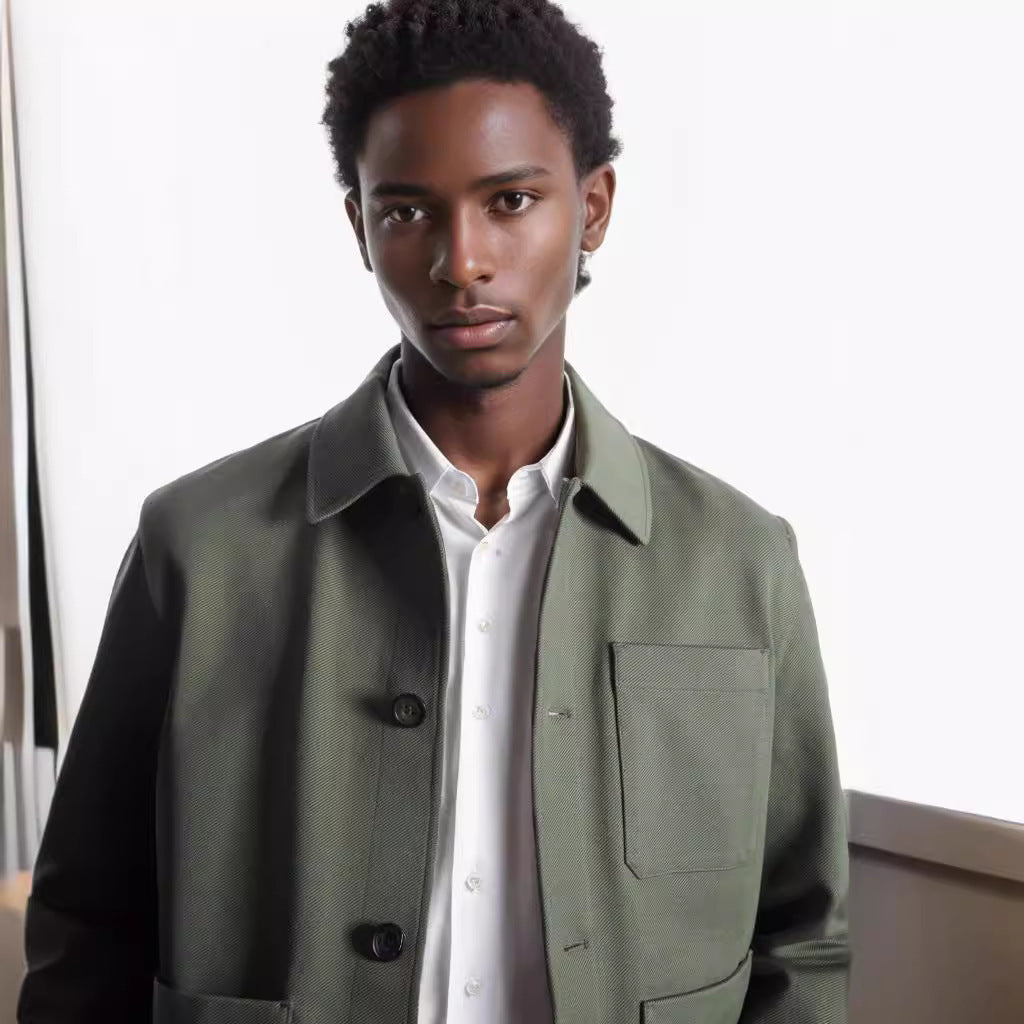 Trendy utility jacket for men with practical pockets Lune London