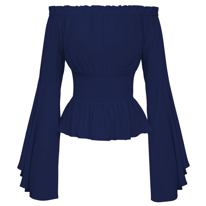 Blouse for women with an off-the-shoulder design and voluminous sleeves Lune Londonl