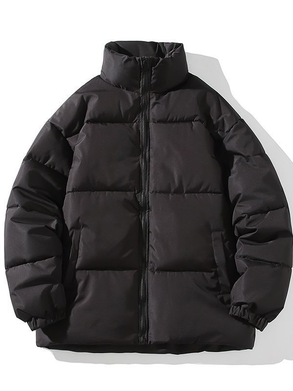 Insulated quilted jacket for men with high collar and elastic cuffs Lune London