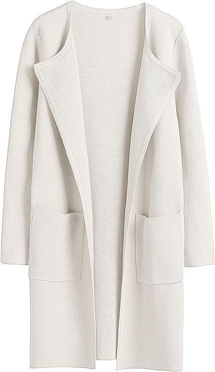 Knit coat for women with a relaxed fit and practical pockets Lune London