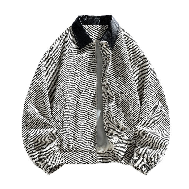 Ladies fashionable quilted jacket with shiny collar Lune London