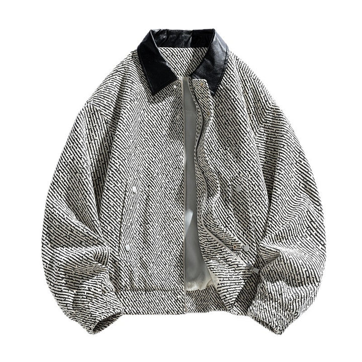 Ladies fashionable quilted jacket with shiny collar Lune London