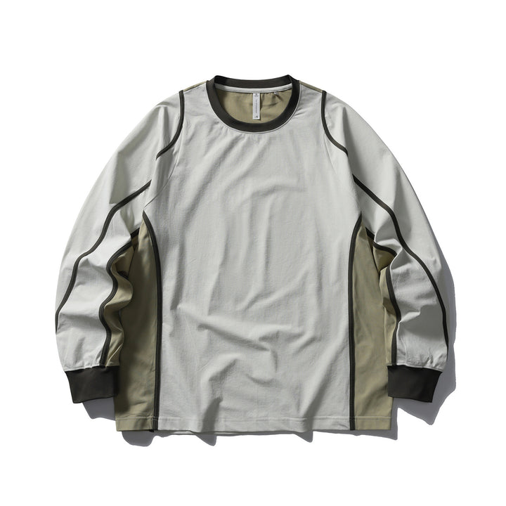 Unisex Functional Longsleeve in Oversize Layering Style with Flat Seams and Ribbed Cuffs