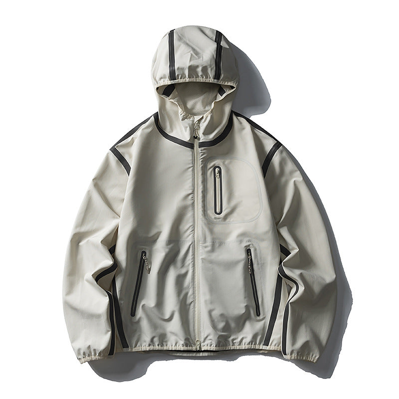 Unisex Waterproof Softshell Outdoor Jacket with Welded Seams and Hood Amarae