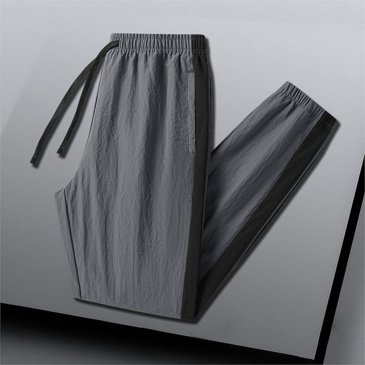 Men's Lightweight Breathable Training Pants with Side Contrast Stripe Amarae