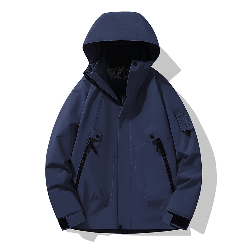 Unisex Waterproof, Breathable Hardshell Outdoor Jacket with Hood Amarae
