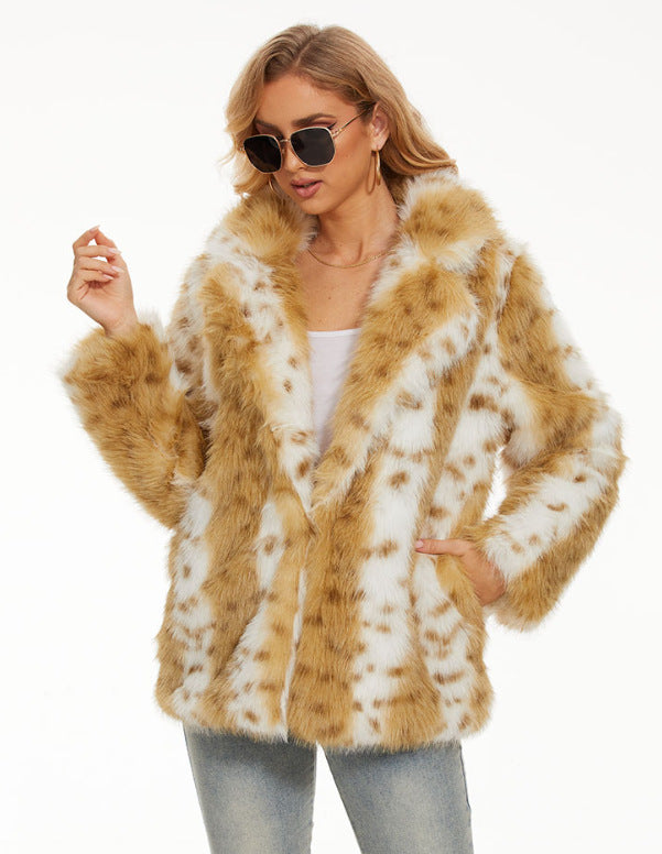 Ladies Fuzzy Oversized Jacket Lune London