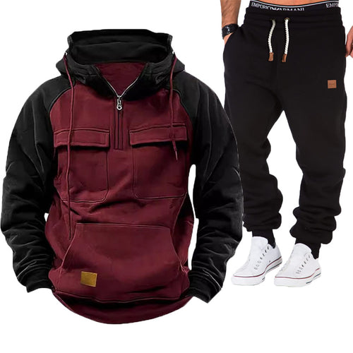 Functional sweater for men with practical pockets Amarae