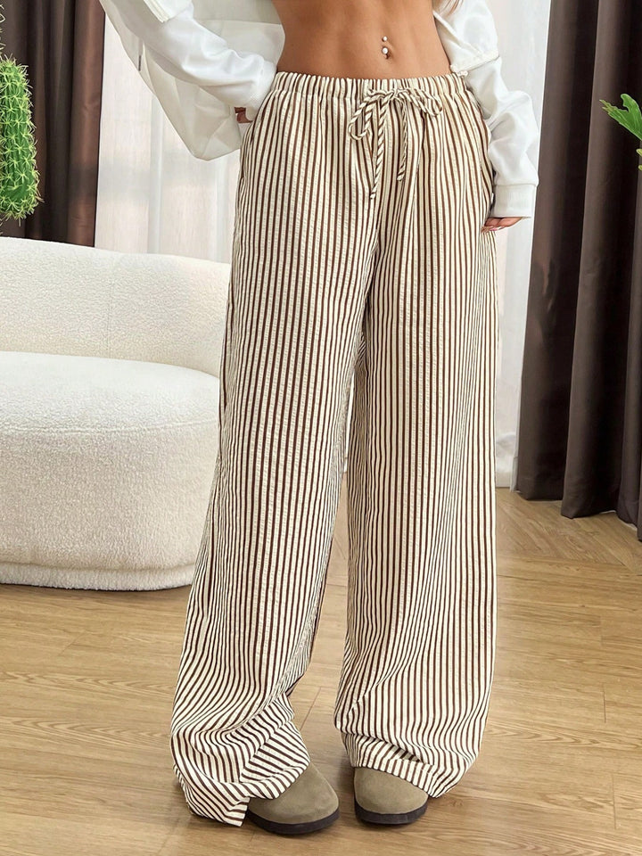 Woman Striped Pants Relaxed Fit Lune London