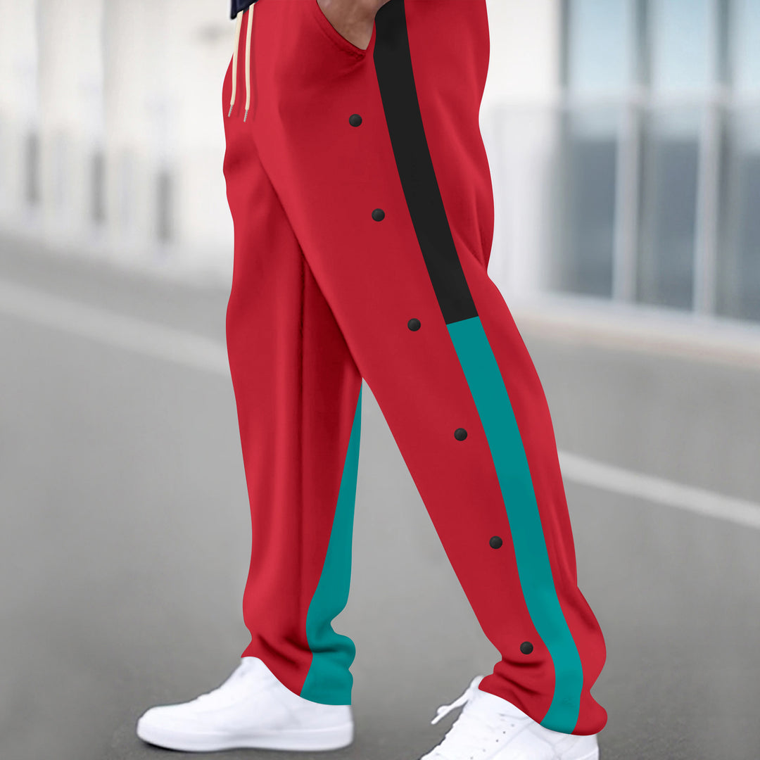 Sport training pants for men with buttons and elastic waistband Lune London