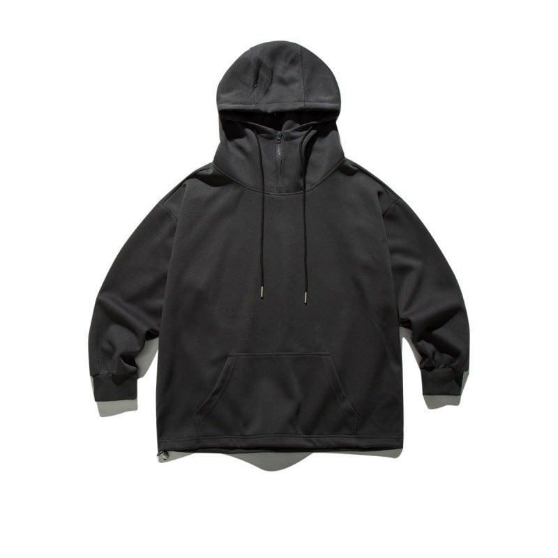 Unisex Oversize Hoodie with Half Zipper and Kangaroo Pocket Amarae