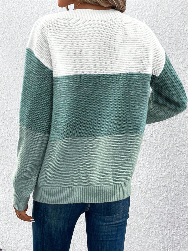 Chic and stylish striped sweater and knit elegant and comfortable for ladies