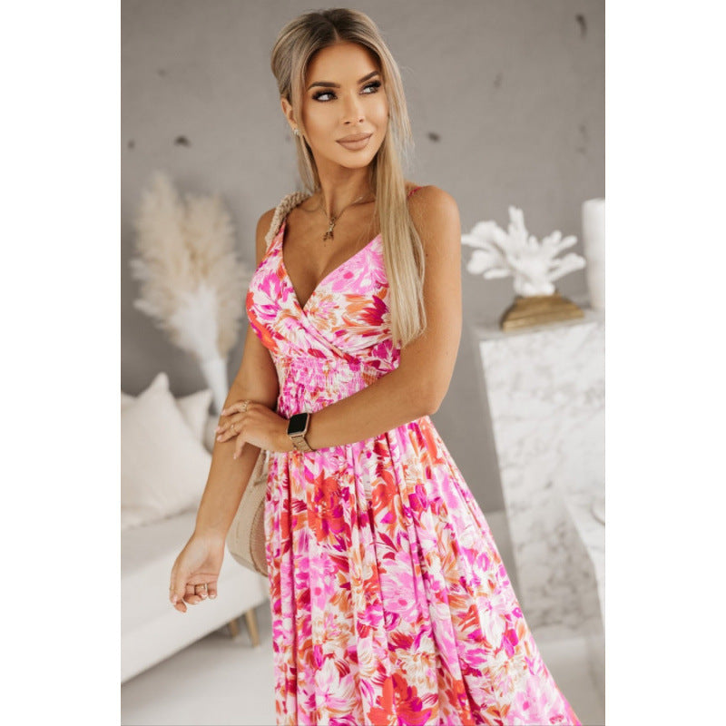 Lune London Women's Tropical Print Maxi Dress