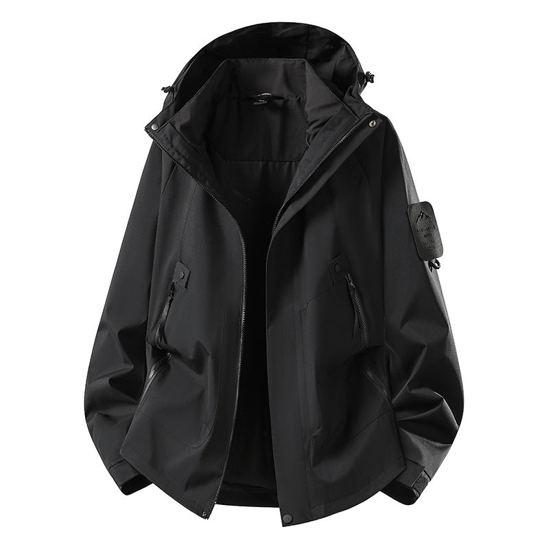 Men's Two-in-One Weather Protection Jacket with Removable Padded Vest and Adjustable Hood Amarae