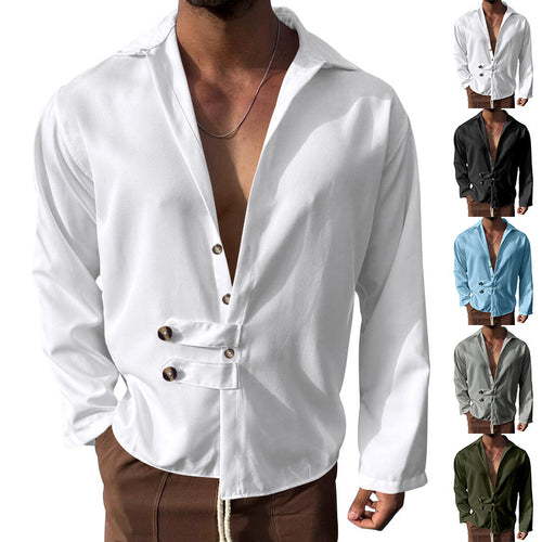Men's elegant shirt with fashionable button closure Amarae