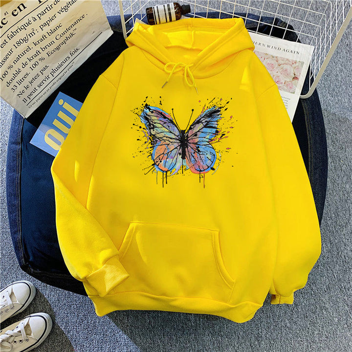 Women's hoodie with appealing butterfly design Chic & Stil