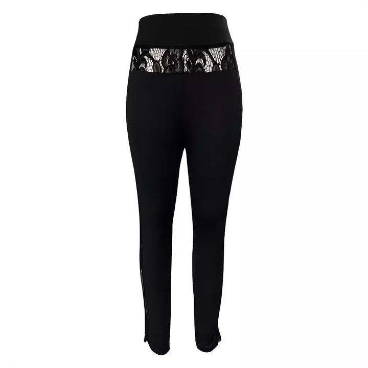 Women's sports leggings with a seductive lace detail Lune London
