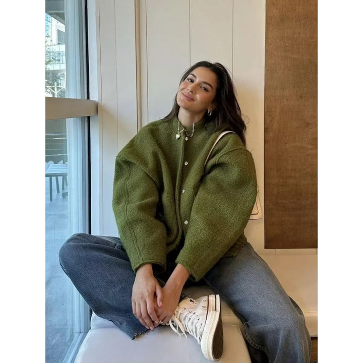 Cool oversized wool blend jacket Women Amarae